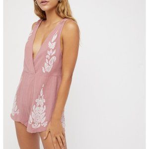 Free People Dusty Pink Songbird Romper